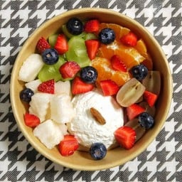 กรีกโยเกิร์ตออริจินอล 1 Scoop[M]+ผลไม้ Remix ตามใจ+น้ำผึ้ง