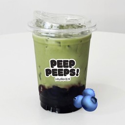 Blueberry Matcha Latte