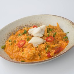 เนื้อปูผัดผงกะหรี่ ( Crab Meat Curry Powder )