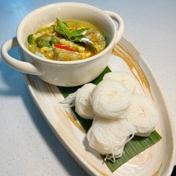 ขนมจีนแกงเขียวหวานไก่