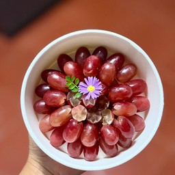 องุ่นแดงคิมสันไร้เมล็ด หวาน หอม กรอบ โคตรอร่อย