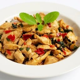 ผัดกระเพราไก่(กับข้าว)