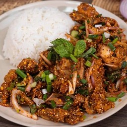 ข้าวยำไก่แซ่บ สูตรเฮีย