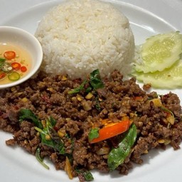 DL ข้าวกะเพราเนื้อออสสับ