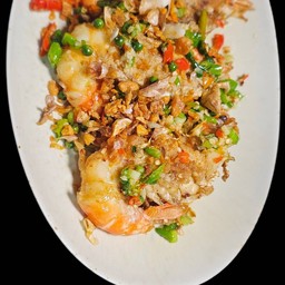 กุ้งใหญ่ ผัดพริก เกลือ