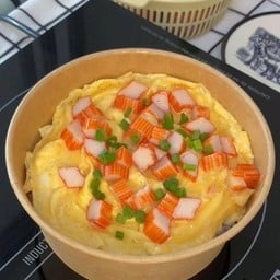 ข้าวไข่ขันหน้าปูอัด