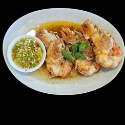 กุ้งใหญ่ ทอดเกลื