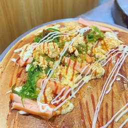 พริกเผา ยำสาหร่าย หมูหยอง ไส้กรอก