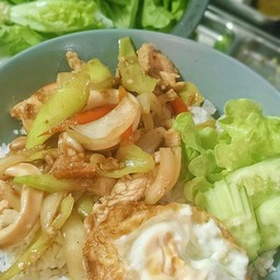 ข้าว+ผัดพริกอ่อนหมู(ไม่รวมไข่ดาวนะจ้าว)