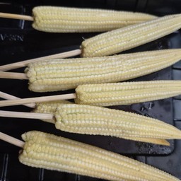 ข้าวโพดอ่อนย่างหม่าล่า