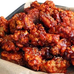 ไก่กรอบซอสเกาหลีเผ็ดX2[ชุดกลาง]