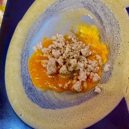 ไข่นกกระทา+ไก่สับ