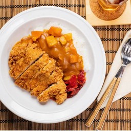 หมูทอดไก่ทอดแกงกะหรี่(เลือก)