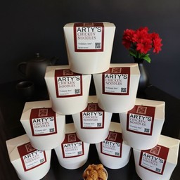 *โปร 10 กล่องถูกสุด*ARTY หมี่ไก่ฉีก ฟรี น้ำพริกแคบหมูป๊อป 20 g