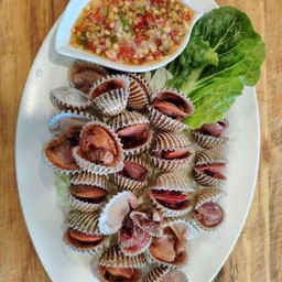 หอยแครงลวก