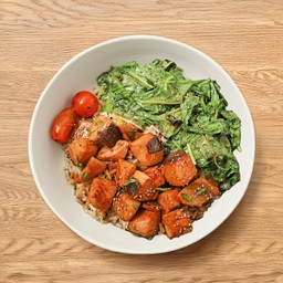 ข้าวแซลมอนธรรมชาติย่างซอสเทอริยากิ