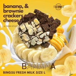 BingSu L กล้วยหอม บราวนี่ แครกเกอร์ชีส