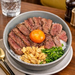 ❤️🔥ข้าว x หน้าเนื้อโคขุนย่างซอส🥩