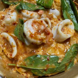 ข้าวไข่ข้นห่อหมกทะเล