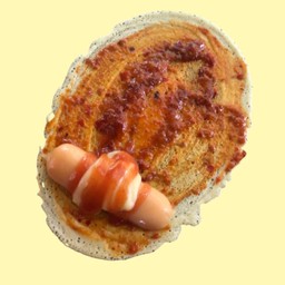 พริกเผา + ไส้กรอกไก่