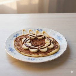 ช็อกโกแลต + กล้วย (ไม่ใช่นูเทลล่า)