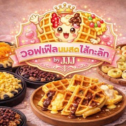 วาฟเฟิลนมสดไส้ทะลัก By JJJ 3