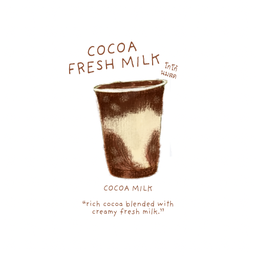 โกโก้นมสด เย็น