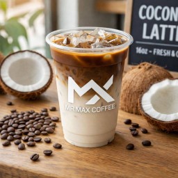 ลาเต้มะพร้าวนมสด