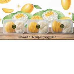 เซตข้าวเหนียวมะม่วง 3 กล่อง