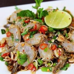 ก้อยกุ้งดิบ/สุก