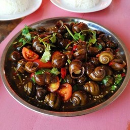ยำหอยโข่งน้ำปลาร้า