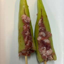 พริกหนุ่มยัดไส้หมูสับ