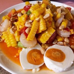 ตำข้าวโพดกุ้งดิบ/สุก