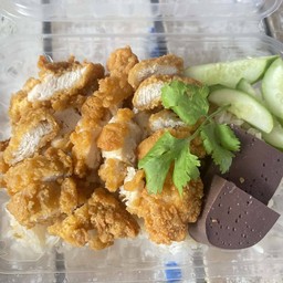 ข้าวมันไก่ทอดกรอบ (สันในไก่)