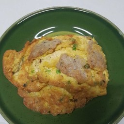 ข้าวไข่เจียวหมูยอ เครื่องเเน่นๆ