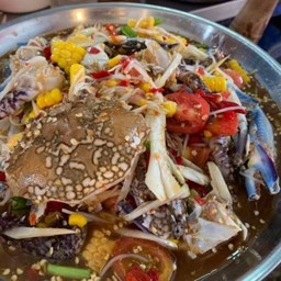 ยำข้าวโพดซีฟู้ดน้ำปลาร้า