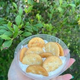 ชีสเค้กกรีกโยเกิร์ตแครกเกอร์