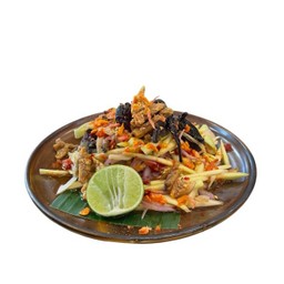 ยำมะม่วงปลากรอบ mango salad