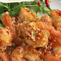 กุ้งทอดกรอบคั่วพริกเกลือ