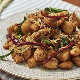 ไก่บ้านทอดสมุนไพร