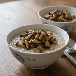 [เซตสุดฮิต] ข้าวต้มจักรพรรดิ + ผัดเห็ดนางรม