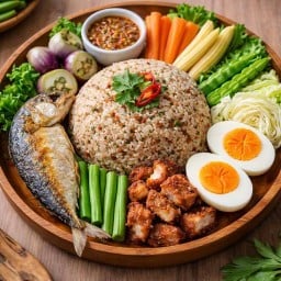 ข้าวคลุกน้ำพริกพระนคร ข้าวคลุกน้ำพริกกพระนคร