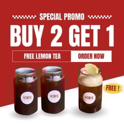 [buy 2 get lemon tea free] กาแฟ 2 แก้ว(เลือกได้) รับฟรี! ชามะนาว