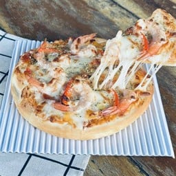 พิซซ่ากุ้งสไปซี่ค็อกเทล