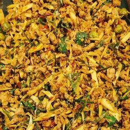 แกงป่าเนื้อเป็ดสับ(ผัดแห้งๆ)