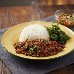 ข้าวกะเพราเนื้อสับ Beef