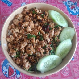 ผัดกระเพราหมูสับ