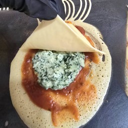 พิซซ่า+ผักโขม+ชีส