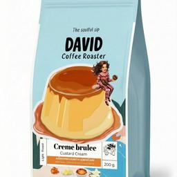 เมล็ดกาแฟกลิ่นเครมบลูเล่ (200 g.)