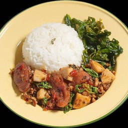 กะเพราสามสหาย (กับข้าว) Sam Sahai (Kub Khao)